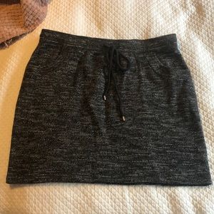 Loft drawstring skirt